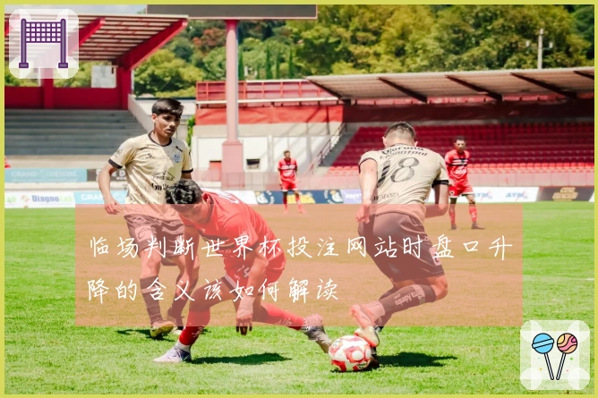 临场判断世界杯投注网站时盘口升降的含义该如何解读